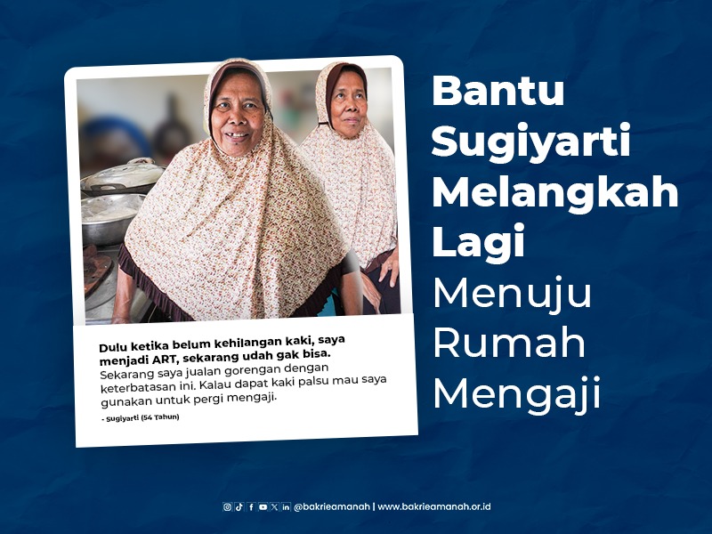 Ibu Sugiyarti Butuh Kaki Palsu untuk Pergi Mengaji