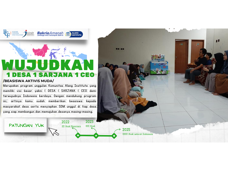 Wujudkan 1 Desa 1 Sarjana 1 CEO