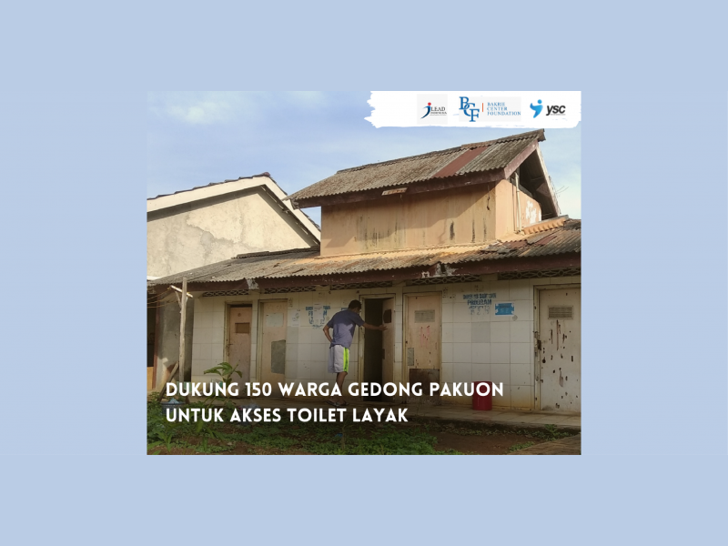 Bantu Warga Gedong Pakuon Akses Toilet Layak