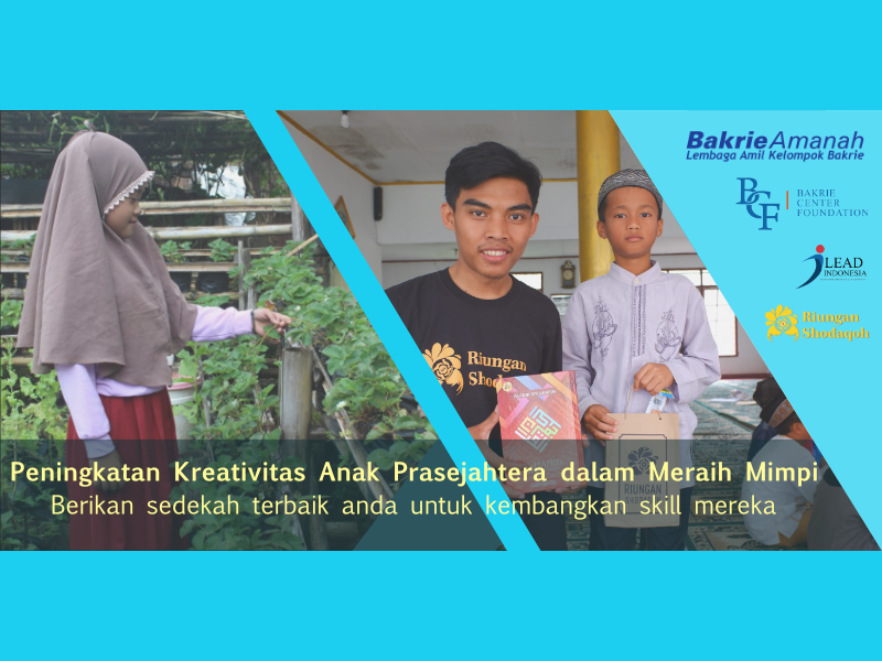 Edukasi Untuk Anak Prasejahtera Meraih Mimpi